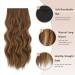 Feshfen 50cm Clip In Hair Extensions - 4PCs Synthetic Wavy Red-Brown & Ash Blonde - 180g Women's Hair Extensions - Buy Online on GoSupps.com