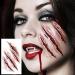 EGMBGM 128+ PCS Halloween Fake Stitches Temporary Tattoos Kit | 3D Zombie Makeup for Adults & Kids | Scary Chucky Scars & Blood Face Stickers - Buy Online on GoSupps.com