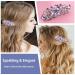 WLLHYF Vintage Rhinestone Flower Hair Clip - Luxury Jewelry Design Barrette for Women and Girls (Purple) - Buy Online on GoSupps.com