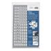 Chartpak Self-Adhesive Vinyl Numbers, 1/2 Inch High, White, 210 per Pack (01116)