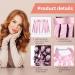Octopus Heatless Curling Rod Headband - Pink | Soft No Heat Hair Curlers for DIY Styling - Buy Online on GoSupps.com