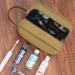 WANDF Travel Toiletry Bag for Men Hanging Dopp Kit Canvas Toiletry Organizer Water-Resistant Vegan Leather Shaving Bag for Toiletries Accessories (Khaki) Brown - Buy Online on GoSupps.com