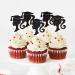 Cyodoos 24pcs 2024 Girl Graduation Theme Black Cupcake Toppers Girl Graduate Silhouette Cupcake Picks 2024 Students Graduation Theme Party Cake Decorations Supplies Graduation2 - Buy Online on GoSupps.com