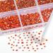Beadsland 7200PC Flatback Rhinestones - Clear Round Crystal Nail Gems Mixed Sizes SS3-SS10 with Wax Pencil Kit - Perfect for Handicrafts & DIY Projects Orange - Buy Online on GoSupps.com
