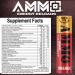 AMMO Pre Workout Powder Single Serve On The Go Sample 6 Pack - Extra Strength 300mg Caffeine Zero Sugar Focus & Pumps 3 Flavors 6-12 Servings - Buy Online on GoSupps.com