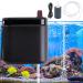 Vegena aquarium air pump mini oxygen pump aquarium air pump ultra-lit with check valve hose air stone USB membrane pump for aquarium and outdoor fishing
