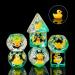 Cusdie Animal-filled 7-Die Polyhedral Dice Set for DND, RPG, MTG - Yellow Duck - Buy Online on GoSupps.com