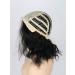 Topcosplay Women's Wig Half Blonde and Black Wig Long Curly Cosplay Wigs (White mixed Black) - Buy Online on GoSupps.com