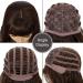 FAELBATY Long Brown Curly Wave Wig with Bangs - 26 Synthetic Cosplay Wig for Women - Buy Online on GoSupps.com