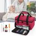CURMIO Small First Aid Kit Case - Red (Patent Pending) | Medicine Storage Organizer for Home and Travel - Buy Online on GoSupps.com