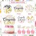 Graduation Party Decorations for Girls - 25pcs Wildflower Congrats Grad Cake Topper Cupcake Toppers Floral Cake Decorations for Class of 2024 Congrats Grad Graduation Party - Buy Online on GoSupps.com