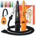 LIOLUX - 2 dog whistles with clicker & 1 Lanyard - Professional training pipe with standardized frequency - dog whistle R tter R tter Refraction for dogs loud & clear (orange/black)