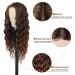 LuLu haireate 26 Inch Ombre Brown Deep Wave Wig | Long Curly Synthetic Heat Resistant Wig for Black Women - Daily Wear - Buy Online on GoSupps.com