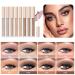 SUMEITANG 8 Colors Matte Liquid Eyeshadow Set  Neutral Naked Eyeshadow Smooth Lightweight High-pigmented Cream Brown Eye Shadow Stick Quick-Drying Waterproof Long Lasting Eye Makeup