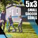 RUNBOW 5x3 ft Portable Kids Soccer Goal for Backyard Small Children Pop Up Soccer Goal Net Set of 2 with Portable Carrying Case Blue 5x3FT 1 Pack - Buy Online on GoSupps.com