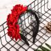 NAUZE Maid Gothic Headband Flower Crown Headband Rose Headdress for Halloween Wedding Day of the Dead(Black) - Buy Online on GoSupps.com