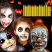 Mimoo 16 Colors Face Paint Set - Red & White Body Paint Sticks for Kids - Halloween Carnival Party Makeup Kit - Buy Online on GoSupps.com
