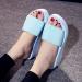 Buy XTZYGLFD Summer Sandals & Women Slippers - Casual Bohemian Beach Wedges & Stiletto Sandals in Light Blue (5 UK) - International Shipping Available - Buy Online on GoSupps.com