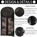 2 PCS Hair Extensions Storage Bag - Portable Wig Holder with Wooden Hanger | Dust Proof & Durable Zipper | Black - Buy Online on GoSupps.com