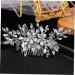 Mikinona Rhinestone Tuck Comb Flower Side Comb Side Combs Bridal Hair Comb Weeding Bride Hair Accessories Wedding Accessories Hair Comb for Women Rhinestone Leaf Hairpin Hair Jewelry Metal - Buy Online on GoSupps.com