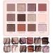 Lamora Nude Eyeshadow Palette - 12 Neutral Pigmented Matte & Shimmer Makeup Shades - Travel Size Eye Shadow With Mirror Nude Neutral Natural