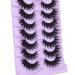 ALPHONSE 20mm 3D Wispy Mink Lashes Pack - D Curl Long Thick Dramatic False Eyelashes - 7 Pairs - Buy Online on GoSupps.com