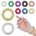 10 pieces of massage rings set acupressure ring and wrist massage ring finger massage ring fingers sensory acupressure ring promotion of blood circulation and stress relief