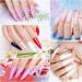 Wakaniya Dip Powder Nail Kit Starter Set - 8 Colors Clear White Nude Dipping Powder - DIY Home & Salon Manicure Kit with Base, Top Coat, and Activator - Quick Dry Dip Powder Set - Buy Online on GoSupps.com