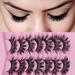 Manzelun Natural 18mm 3D Mink False Eyelashes - Long, Dramatic, and Wispy Russian Strip Lashes - 7 Pairs - Buy Online on GoSupps.com