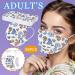 RWET 30PC Unisex Adult Stylish Pattern Disposable Mask for Coron v r s Protect on 3 Ply Non-Woven Protective Mouth-Coverages Elastic Earloop Dustproof Windproof - Buy Online on GoSupps.com