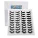 20 Pairs Mixed Styles Fluffy Faux Mink False Eyelashes - Dramatic Long 20MM Fake Lashes - Buy Online on GoSupps.com