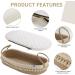 Maidek Baby Changing Basket - Handmade Woven Cotton Rope Moses Basket - Changing Table Topper with Mattress Pad  Removable Cover  Soft Blanket  Furniture - 29x16x4.7 Brown/White - Buy Online on GoSupps.com