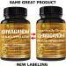 Organic Ashwagandha Supplement 1200mg with Black Pepper Extract - 120 Capsules - Buy Online on GoSupps.com