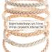 Braided Hair Ties Set - 18 Pcs Blonde Thick Ponytail Holders & Elastics Bracelet - 3 Shades of White - Women's Hair Accessories - Buy Online on GoSupps.com