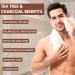 Tea Tree Oil and Charcoal Exfoliating Soap Bar - Made In U.K Exfoliating Body Scrub Soap for Spots Blackheads Pimples Blemishes Oily Skin | Paraben and Cruelty FREE-100g - Buy Online on GoSupps.com