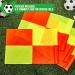 Soccer Referee Flags - Set of 4 Portable Big Square Corner Flags for Soccer Field & Volleyball Training - Buy Online on GoSupps.com