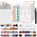 Nail Tools  FANDAMEI Nail Art Brushes Set  Nail Art Dotting Tools  Nail Stickers  Butterfly Nail Art Sequins  Nail Foils  Nail Art Flakes Iridescent  Rhinestones For Nails Design  Nail Art Kits