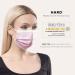 50-Piece MADE IN GERMANY Disposable Face Masks | CE Certified Type IIR | Breathable Triple Layer Filtration | Elastic Earloops | Adults - Rosa - Buy Online on GoSupps.com
