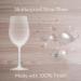 Set of 4 Clear Plastic Wine Glasses with Stem (12 oz) - Non-Disposable, BPA-Free, Unbreakable Tritan Glasses for Parties and Outdoor Use - Buy Online on GoSupps.com