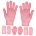 minkissy 2 Sets Spa Moisturizing Socks Spa Socks Scrub Mitts Gloves Dry Feet Socks Hand Feet Moisture Enhancing Socks Moisturizing Gel Socks Dry Hands Spa Hand Mitts Cotton Moisturize Foot