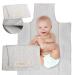 Mimuselina wrap pad on the go - portable diaper -repellent and dirt repellent - changing padding on the way upholstered - foldable diaper pad.
