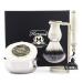 Premium shaving kit with great razor shaver razor stainless steel shaving foam dish stand and synthetic razor brush set for men's classic shaving set