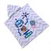 FEBE Bath Poncho Children Bath Towel With Hood Bathrobe for Toddler Robot
