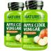 NATURELO Apple Cider Vinegar Capsules - Natural ACV with Mother Supplement for Men & Women for Detox Cleanse and Weight Management - 120 Vegan Capsules (Pack of 2) 120 Count (Pack of 2)