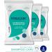 DYMACARE Antibacterial No Rinse Shampoo Cap - Rinse Free Shower & Conditioner - PH Balanced Waterless Hair Wash - 3 Caps - Buy Online on GoSupps.com