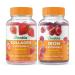 Lifeable Collagen & Vitamin C + Iron with Vitamin C Gummies Bundle - Great Tasting Vitamin Supplement Gluten Free GMO Free Chewable Gummy