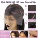 WOWANGEL 13x6 HD Lace Front Wig Human Hair 18 Inch 250% Density Straight Brazilian Remy Hair - Self Growing Hairline, Invisible Knots - Buy Online on GoSupps.com