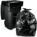 RTBQJ-AT black garbage bags hard-wearing 240 l black plastic 50 extra large strong black garbage bags for everyday use household garden office kitchen caterer 240l 50 bags-black 50 pieces (1 Pack)