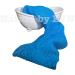 Nature by EJN Long NKN Customized Net Bath Sponge | African Porous Skin Exfoliation | Stretches to 49 | Sea Blue - Buy Online on GoSupps.com