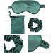 EXCEART Silk Sleep Mask Set - Comfortable Eye Patch & Hair Tie for Travel | Satin Eye Cover & Blindfold for Sleeping - Buy Online on GoSupps.com